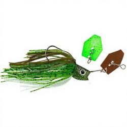 Chatterbait LMAB Kofi multi vibe 7g H1/0 Green pumpkin