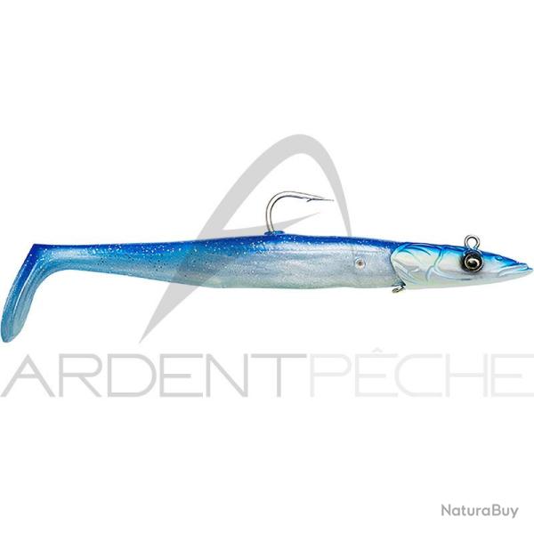 Leurre souple SAVAGE GEAR Sandeel V2 14cm Blue pearl silver