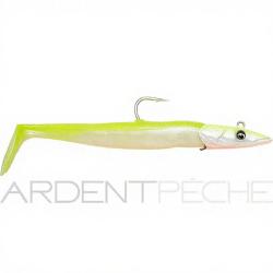 Leurre souple SAVAGE GEAR Sandeel V2 14cm Lemon back