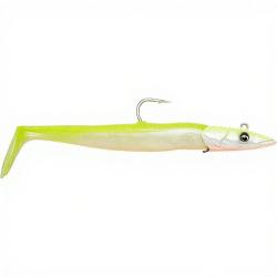 Leurre souple SAVAGE GEAR Sandeel V2 15.5cm Lemon back