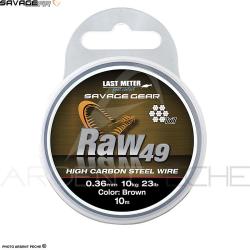 Tresse acier SAVAGE GEAR Raw49 Steelwire 23kg