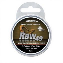 Tresse acier SAVAGE GEAR Raw49 Steelwire 23kg