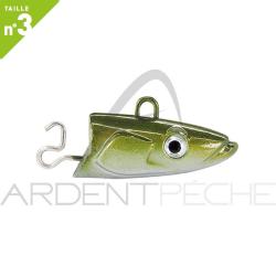 T&ecirc;te plomb&eacute;e FIIISH Black eel 150 Shallow 10g Khaki - BE1260 - x2