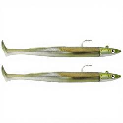 Leurre souple FIIISH Crazy paddle tail double combo 120 Off shore / 15g / Khaki - CPT1442