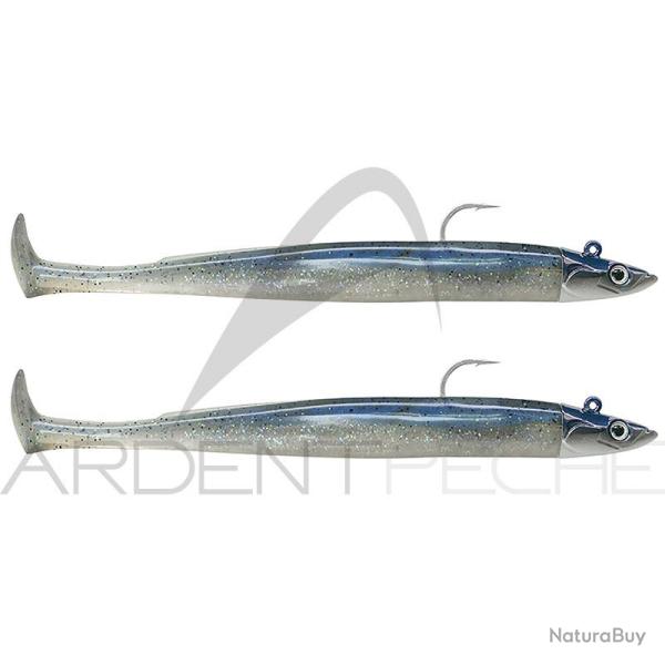 Leurre souple FIIISH Crazy paddle tail double combo 120 Shore / 7g / Electric blue - CPT1443