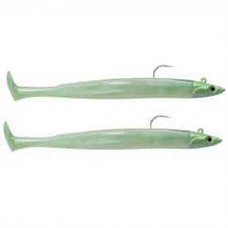 Leurre souple FIIISH Crazy paddle tail double combo 120 Shore / 7g / Pearl green - CPT6001