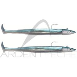 Leurre souple FIIISH Crazy paddle tail double combo 120 Off shore / 15g / Pearl blue - CPT6003