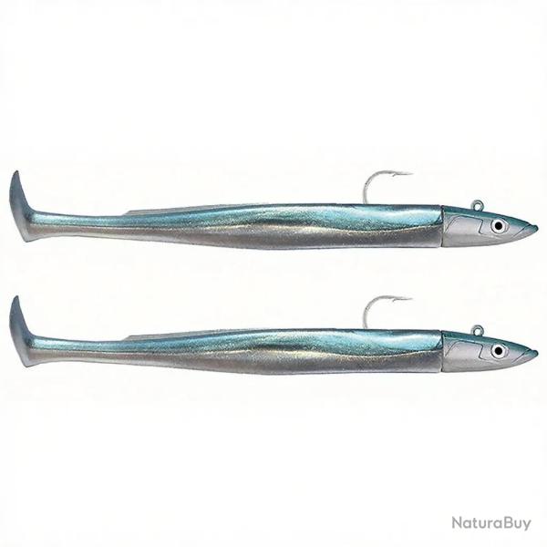 Leurre souple FIIISH Crazy paddle tail double combo 120 Off shore / 15g / Pearl blue - CPT6003