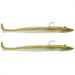 Leurre souple FIIISH Crazy paddle tail double combo 120 Off shore / 15g / Gold - CPT6004
