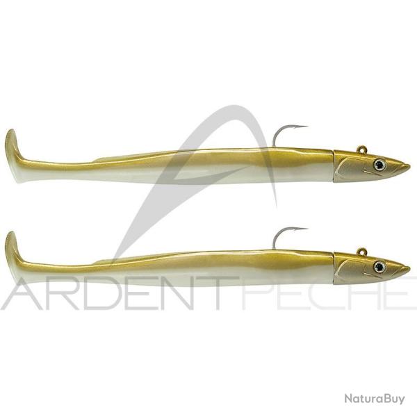 Leurre souple FIIISH Crazy paddle tail double combo 120 Off shore / 15g / Gold - CPT6004