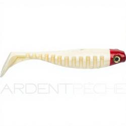 Leurre souple DELALANDE N&eacute;o shallow 18cm x1 61 Blanc t&ecirc;te rouge