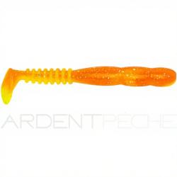 Leurre souple REINS Fat rockvibe shad 6.5 B76 Chika orange/Glow chart silver