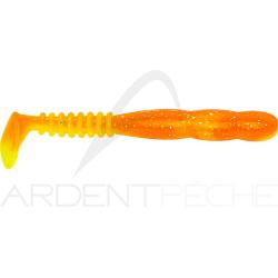Leurre souple REINS Fat rockvibe shad 3.25 B76 Chika orange/Glow chart silver