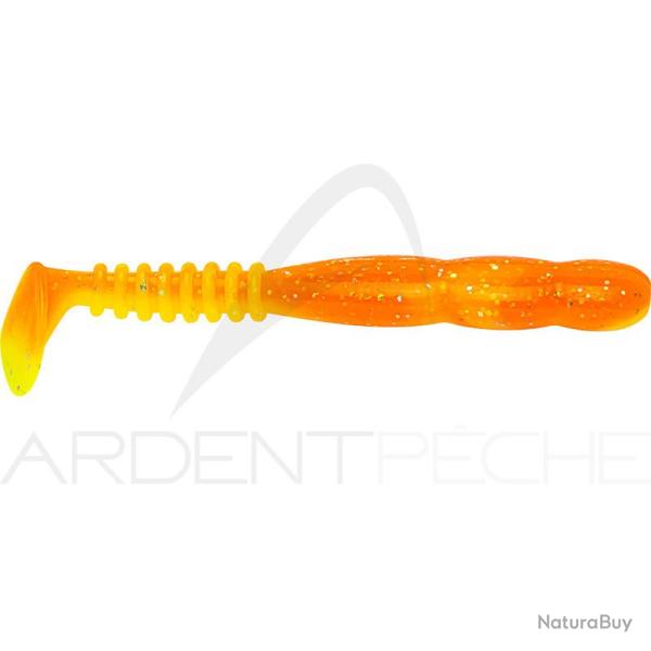 Leurre souple REINS Fat rockvibe shad 3.25 B76 Chika orange/Glow chart silver