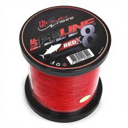 Tresse ULTIMATE FISHING PE Line X8 fighting 600 Red PE10 (&Oslash; 0.47mm)