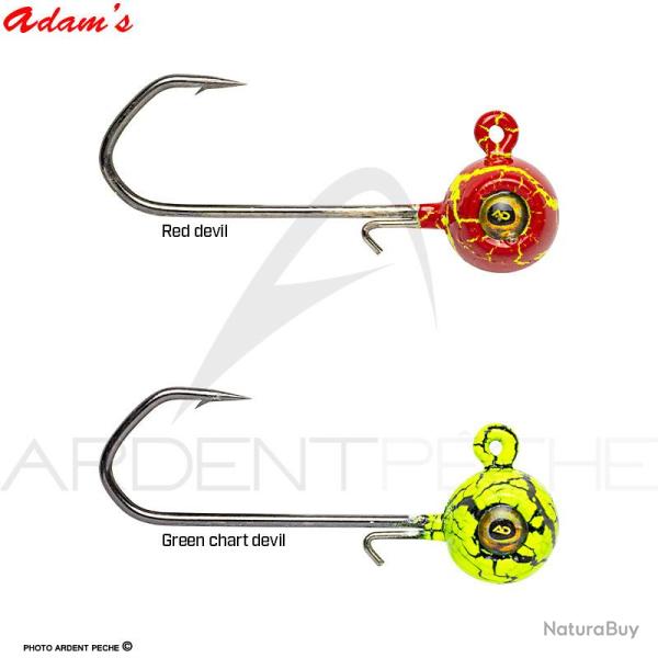 T�te plomb�e ADAMS Football Red devil 15g H5/0