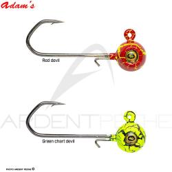 T&ecirc;te plomb&eacute;e ADAMS Football Red devil 10g H2/0