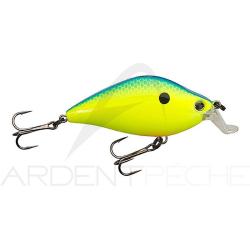 Crankbait YO ZURI 3DS Flat crank 55 Blue back chartreuse BCL