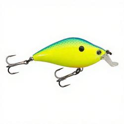 Crankbait YO ZURI 3DS Flat crank 55 Blue back chartreuse BCL