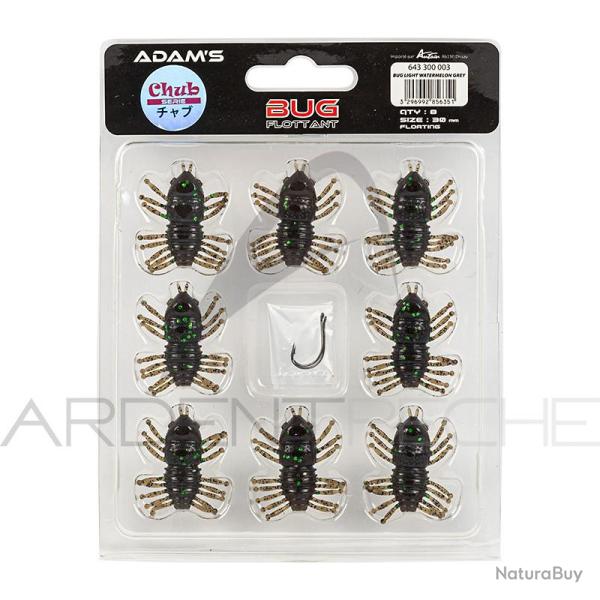Leurre souple ADAMS Bug Watermelon grey