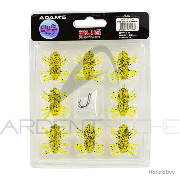 Leurre souple ADAMS Bug Green pumpkin