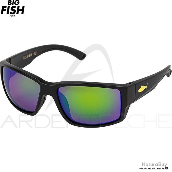 Lunettes polarisantes BIG FISH 1983 The mask Tuna green blue iridium Mat black