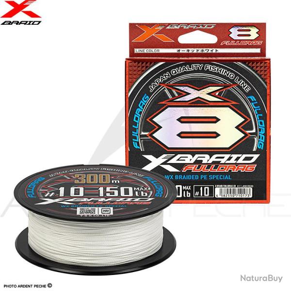 Tresse XBRAID Fulldrag X8 300m PE10
