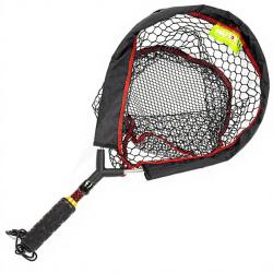 Epuisette PAFEX Flynet manche carbone rouge mousse C60R