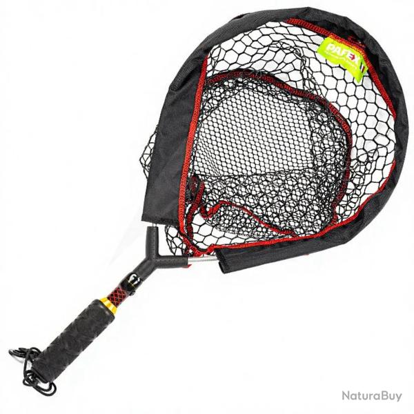 Epuisette PAFEX Flynet manche carbone rouge mousse C60R