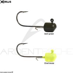 T&ecirc;te plomb&eacute;e XORUS Ulti ned head Chartreuse 3.5g