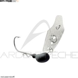 T&ecirc;te plomb&eacute;e &agrave; palette SAVAGE GEAR Crazy blade jig head 9g