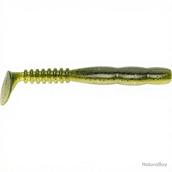 Leurre souple REINS Fat rockvibe shad 5 B16 Dos vert