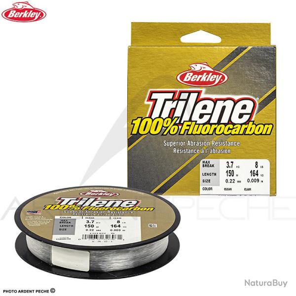 Fils fluorocarbone BERKLEY New Trilene clear 150m � 0.15mm