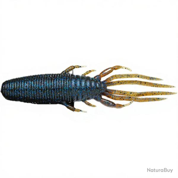 Leurre souple RAID JAPAN Buggy craw 4 020 Dark cinnamon/Blue flake