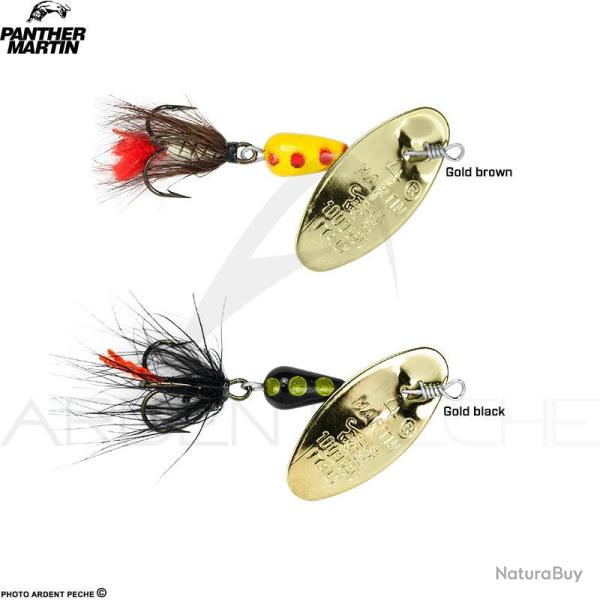 Cuiller tournante PANTHER MARTIN Classic fly PMRF 4 Gold black
