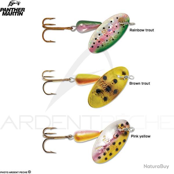Cuiller tournante PANTHER MARTIN Classic holographic PMH 4 Pink yellow