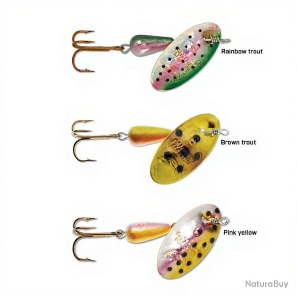 Cuiller tournante PANTHER MARTIN Classic holographic PMH Rainbow trout 4