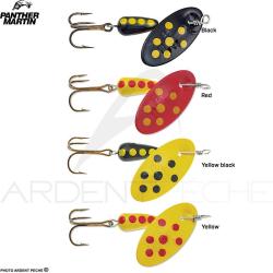 Cuiller tournante PANTHER MARTIN Spotted PMSP Noir 1
