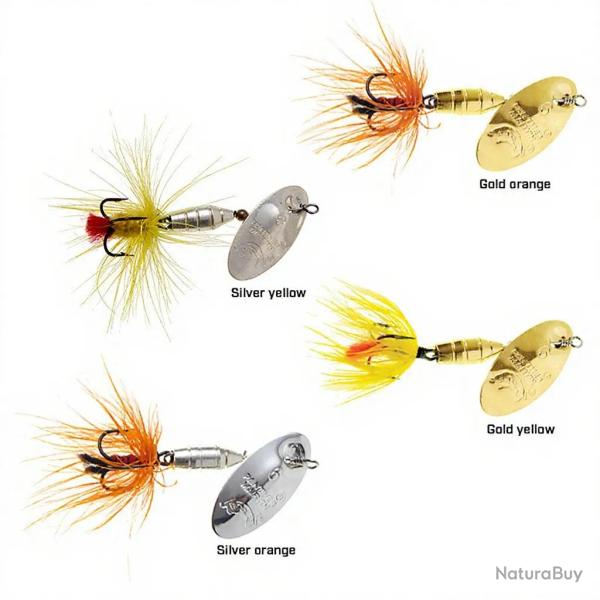Cuiller tournante PANTHER MARTIN Deluxe dressed PMF 2 Silver orange