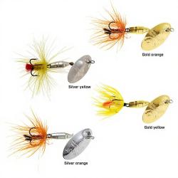 Cuiller tournante PANTHER MARTIN Deluxe dressed PMF 4 Gold orange