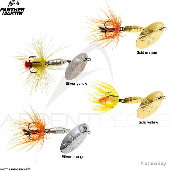 Cuiller tournante PANTHER MARTIN Deluxe dressed PMF 4 Silver orange