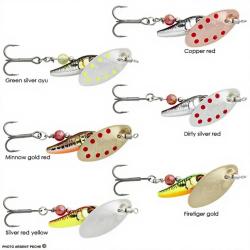 Cuiller tournante SAVAGE GEAR Sticklebait spinner 4.5g Copper red