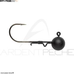 T&ecirc;te plomb&eacute;e SAVAGE GEAR Tungsten ball jighead 7.2g H3/0