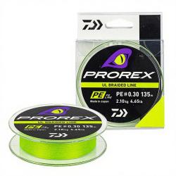 Tresse DAIWA Prorex UL PE line 135m Chartreuse PE0.25