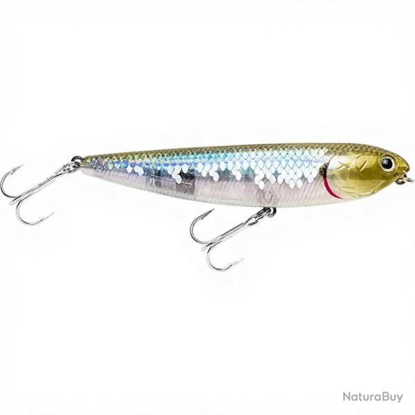Poisson nageur LUCKY CRAFT Sammy 100 SW Zebra MS Ghost minnow