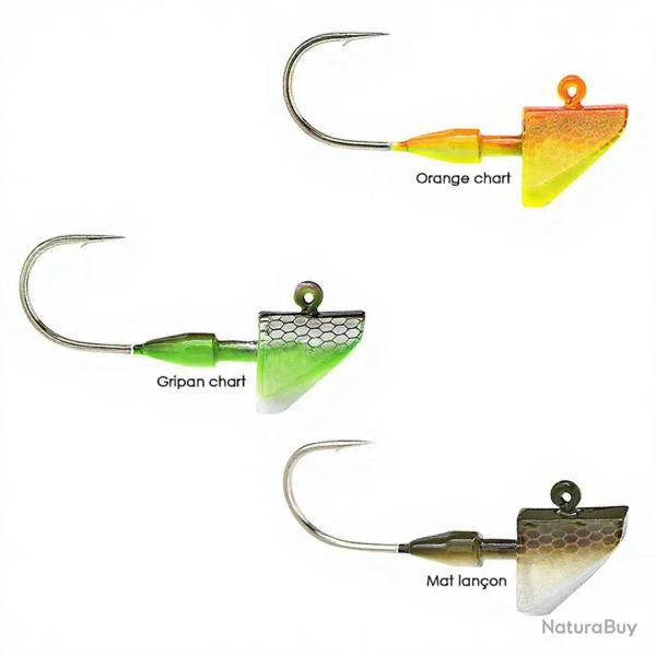 T�te plomb�e XORUS Big fish radical 7g H3/0 Orange chart