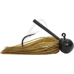 Rubber jig XORUS Ulti rubber jig 21g Pumpkin green