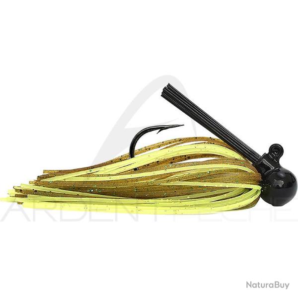 Rubber jig XORUS Ulti rubber jig 28g Chartreuse pumpkin