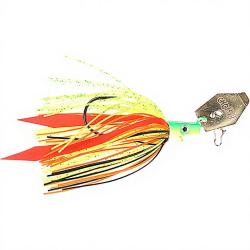 Chatterbait CWC Pig hula chatterbait 21g FRP Fire perch