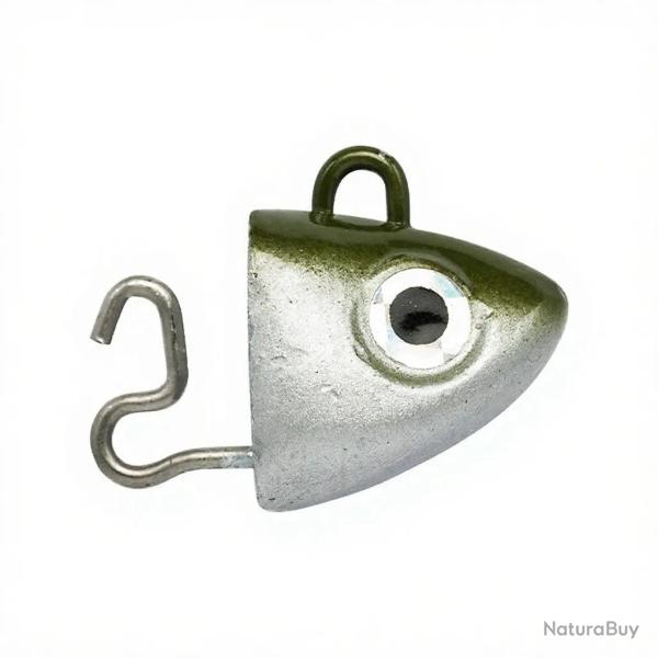 T�te plomb�e FIIISH Black minnow 105 Search 12g Khaki - BM1000 - x2